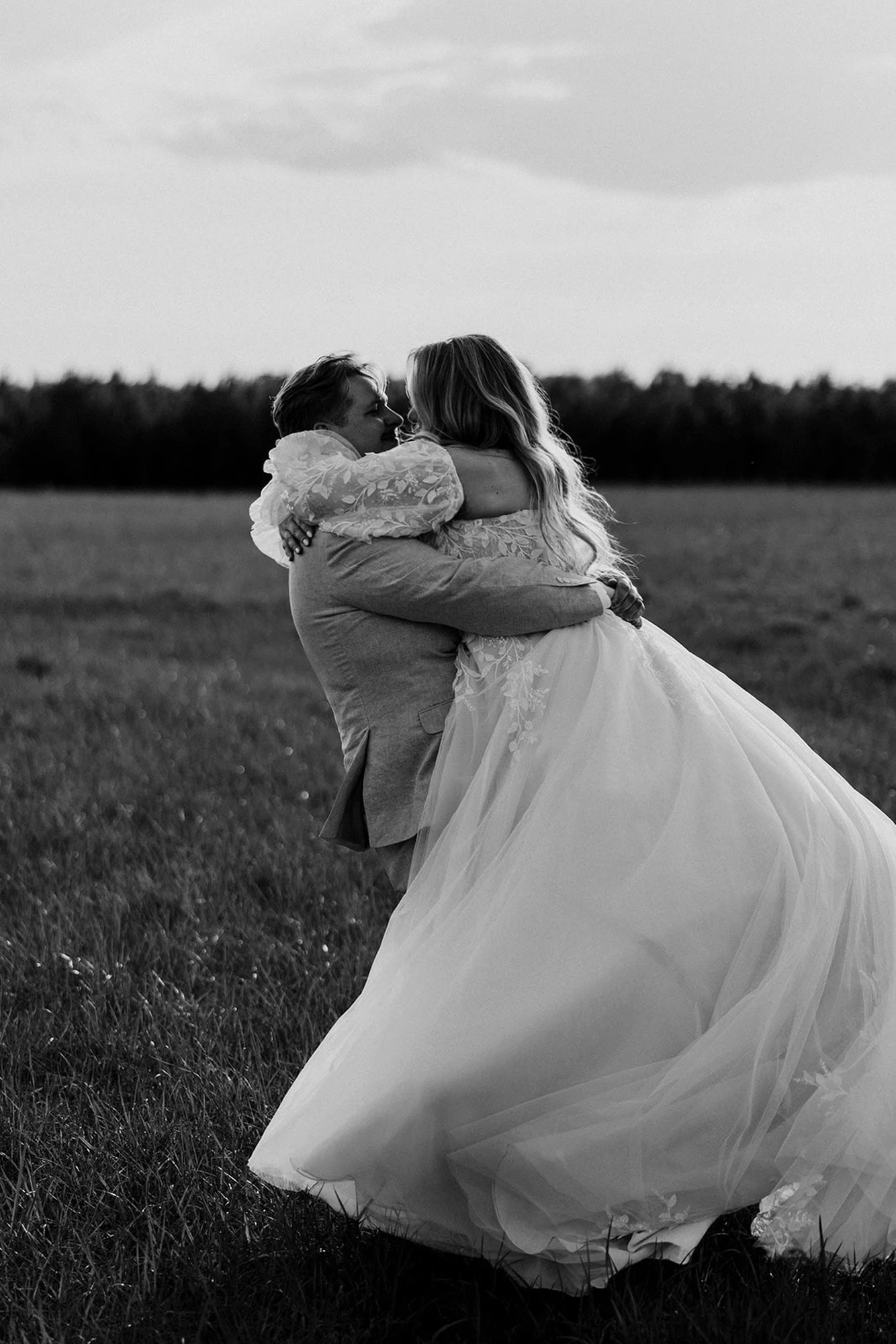 Elegant bridal hairstyle with intricate details