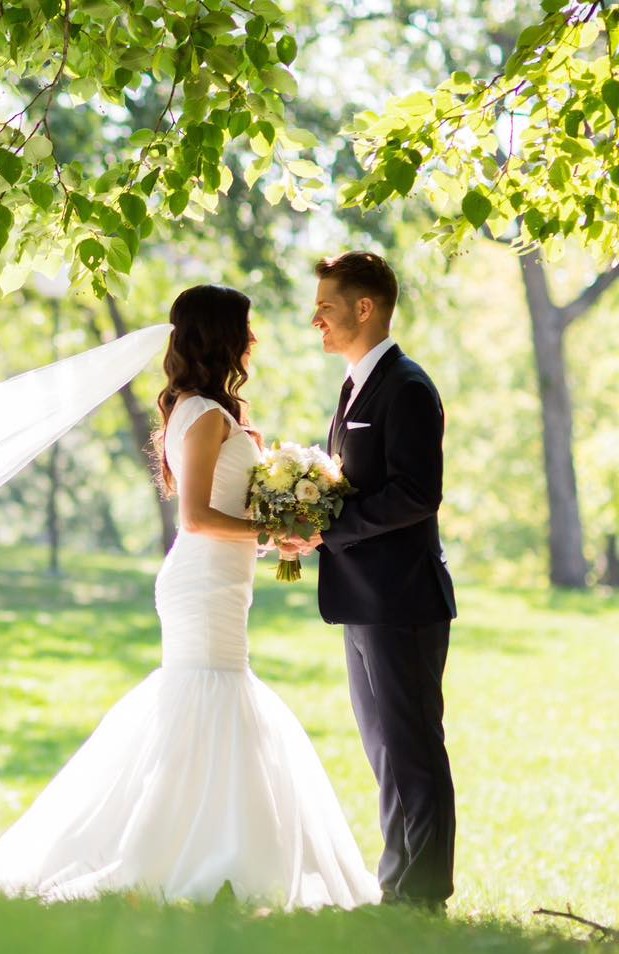 Beautiful bridesmaid hairstyle with soft waves